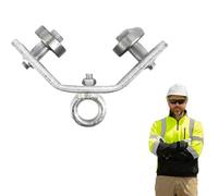 Crane Bearing Wheel, Angle Iron Cable Pulley, High Load Lifting Ring, Sturdy Wire Rope Suspending & Towing Equipment for Professionals, Construction, Workshop Use