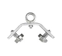Crane Bearing Wheels - Cable Disc | Wire Rope Suspending Device | Crane Cable Pulley for Angle Irons | High Load Wire Rope for Towing Equipment for Construction Workshops