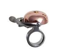Crane Bike Bell, Copper, Suzu Mini Bicycle Bell, Mounts to Headset Spacer Column, Made in Japan for City Bikes, Road Bikes or MTB