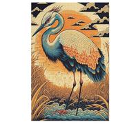 Crane Bird Adults Kids Puzzle Jigsaw 1000 Pieces Educational Toy Game Family Decoration (78×53cm)