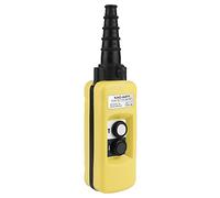 Crane Chain Hoist Push Button Switch, Wireless Pendant Controller for Overhead Crane and Electric Hoist, 2 - Button Lifting Control with IP54 Rating, ABS Housing, 12.2 x