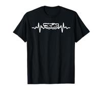 Crane driver Krahnführer crane heartbeat T-Shirt