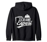 Crane Expert Operator Cranes Operate Driver Zip Hoodie