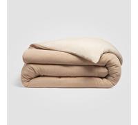 Crane Home Dune Rust Crinkled Linen Full/Queen Duvet Cover, Cotton-Linen Blend Bedding, Oeko-TEX Certified, Button Closure, Luxury Breathable Comforter Cover