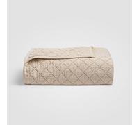 Crane Home Full/Queen Bedspread - Dune Diamond Stitch 100% Cotton Quilted Coverlet, Lightweight Quilt, Luxury All Season Bedding, Soft Breathable Cotton Bedspread, Pre-Washed, Machine Washable