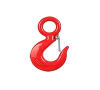 Crane Hook G80 Alloy Steel Heavy Duty Rigging Lifting Hooks Transport Safety Chain Hooks Load 1-12.5Tons(G-4.5T)