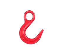Crane Hook G80 Alloy Steel Heavy Duty Rigging Lifting Hooks Transport Safety Chain Hooks Load 1-12.5Tons(C-3.8T)