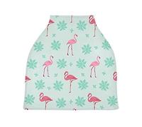 Crane Leaf Baby Car Seat Cover Canopy Stretchy Nursing Covers Breathable Windproof Winter Scarf for Infant Breastfeeding Boys Girls