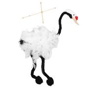 Crane Marionette Puppet - Fantasy Bird Doll, Modern Wooden Puppet | Handmade String Toy Character, Theatre Stage Decoration, Drama Folk Art Prop, Collectible REPLICs Effigy Model, Performance Ornament