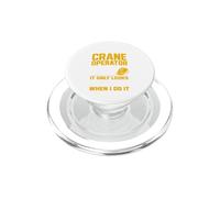 Crane Operator Heavy Equipment Crew PopSockets PopGrip for MagSafe