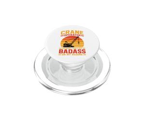 Crane Operator Humor Construction PopSockets PopGrip for MagSafe
