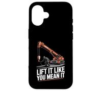 Crane Operator Lift It Like You Mean It Crane Rigger Case for iPhone 16