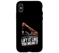 Crane Operator Lift It Like You Mean It Crane Rigger Case for iPhone X/XS