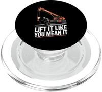 Crane Operator Lift It Like You Mean It Crane Rigger PopSockets PopGrip for MagSafe