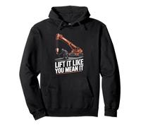 Crane Operator Lift It Like You Mean It Crane Rigger Pullover Hoodie