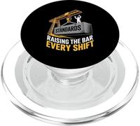 Crane Operator Raising The Bar Every Shift Worker PopSockets PopGrip for MagSafe