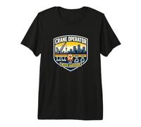 Crane Operator Trade Badge Premium T-Shirt