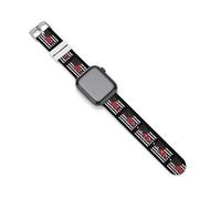 Crane Operator U.S.A Flag Patriotic Compatible with IWatch Series Silicone Strap Smartwatch Replacement Bands 38mm/40mm