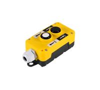 Crane Pendant Control Switch Box, COP-2B Hoist Lift Controller With 2 Button Push Button Switch - ABS Plastic