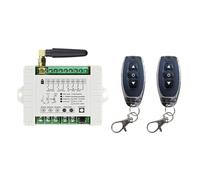 Crane Push Button Switch 2CH Relay Multifunctional Module Receiver EV1527 Wireless Remote Control Remote Switch For DC Motor DIY(Zet-2)