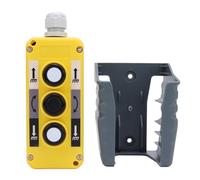 Crane Push Button Switch Hoist Controller Universal Durable ABS Material Water Dust Proof Design for Dump Truck Winch Up Down Lifting AC250V 5A AC500V 2A