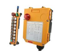 Crane Push Button Switch Single Speed Driving Crane Industrial Wireless Remote Control 14 Channels 12 380V With Emergency Stop Radio Switch(AC DC 12-24V)