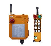 Crane Push Button Switch Wireless Double Speed Industrial Remote Controller Electric Hoist Remote Control 1 Transmitter + 1 Receiver F24-8D(ACDC24-95V)