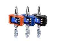 Crane Scale, 1000kg 300kg 500kg 1t Professional Crane Scale Digital Scale Electronic Wireless Digital Hanging Hook Scale Remote Control(500kg)