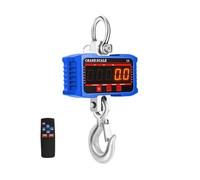 Crane Scale, 500kg/1000kg Digital Crance Scale High Load Industrial Electronic Heavy Duty Weight Hook Crane N/Lb/Kg 3 Units Hanging Scale(1000kg Blue)