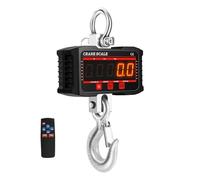 Crane Scale, 500kg/1000kg Digital Crance Scale High Load Industrial Electronic Heavy Duty Weight Hook Crane N/Lb/Kg 3 Units Hanging Scale(500kg Black)