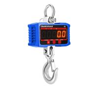 Crane Scale, 500kg/1000kg Digital Crance Scale N/Lb/Kg 3 Units High Load Industrial Electronic Heavy Duty Weight Hook Crane Hanging Scale(Blue 500kg)