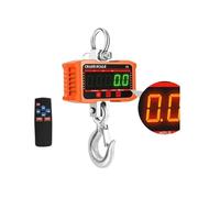 Crane Scale, 500KG/1500kg Digital Crane Scale 1T LED High Load Industrial Heavy Duty Alloy Hook Weight Balance N/lb/kg Hold Hanging Scales(1000kg Blue)