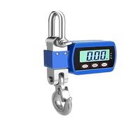 Crane Scale, 500Kg/300Kg Digital Hanging Scale Portable Crane Scale Heavy Duty Crane Scale LCD Backlight Industrial Hook Scales Unit Change(500kg Blue)