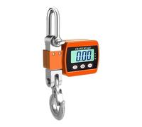 Crane Scale, 500Kg Digital Crane Scale Portable Hanging Scale Heavy Duty 300Kg Crane Scale LCD Backlight Industrial Hook Scales Unit Change(500kg Orange)