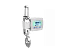 Crane Scale, 500Kg Digital Crane Scale Portable Hanging Scale Heavy Duty 300Kg Crane Scale LCD Backlight Industrial Hook Scales Unit Change(500kg Silver)