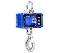 Crane Scale Crane Scale, Digital 1000kg LCD Backlight Portable Heavy Industrial Hanging Hook Rechargeable With Remote Control(Blue)