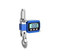 Crane Scale, Digital Hanging Scale 500Kg/300Kg Portable Crane Scale Heavy Duty Crane Scale LCD Backlight Industrial Hook Scales Unit Change(300kg Blue)