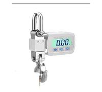 Crane Scale, Digital Hanging Scale 500Kg/300Kg Portable Crane Scale Heavy Duty Crane Scale LCD Backlight Industrial Hook Scales Unit Change(500kg Silver)