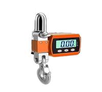 Crane Scale, Digital Hanging Scale 500Kg/300Kg Portable Crane Scale Heavy Duty Crane Scale LCD Backlight Industrial Hook Scales Unit Change(500kg Orange)