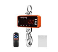 Crane Scale Hanging Scale Heavy Duty Electronic Lugga Scale Digital Scales LCD Travel High Weighing Tool Hook Hung Scale 1000KG 1Ton Crane Scale for Wharf Weighing, Steel Raw Materials, Fishing