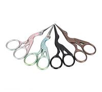 Crane Scissors, Retro DIY Embroidery Sewing Scissors, 35. Inch Vintage Cutting Tools with Ergonomic Handles, Carbon Steel Blades for Cloth Yarn Paper Trimming,