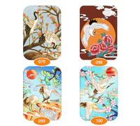 Crane Series Cloisonne Enamel Wire Painting DIY Kits for Beginners and Adult Crafts Hobbies for Women Learn Cloisonne Tecnica 8.2 * 11.2IN (098)