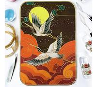 Crane Series Cloisonne Enamel Wire Painting DIY Kits for Beginners and Adult Crafts Hobbies for Women Learn Cloisonne Tecnica 8.2 * 11.2IN (012)
