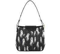 Crane Sunset Tropical Vapor Wave Style Shoulder Bags Lady Purses Detachable Straps for Weekender Travel, Poltergeist Hanging Ghosts Hallween, One Size