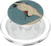 Crane Wave Surf Hiroshige Japanese Retro PopSockets PopGrip for MagSafe