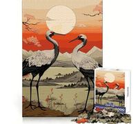 Crane Winter Migration Teenagers 1000 Piece Jigsaw Puzzle Brain Skill Quality Print Pattern Build Ideal Decor (50x75cm)