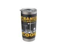 Cranes are Cool - Crane Operator Construction Equipment Stainless Steel Insulated Tumbler