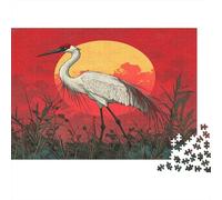 Cranes in The Weeds Puzzle 1000pcs (75x50cm) Puzzles, Die Für Erwachsene Und Personen Ab 14 Jahren Geeignet Sind