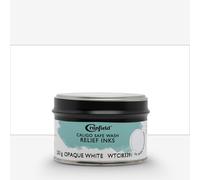 Cranfield : Caligo : Safe Wash : Relief Ink : 250g Tin : Opaque White