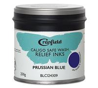 CRANFIELD : Caligo : Safe Wash : Relief Ink : 250g Tin : Prussian Blue
